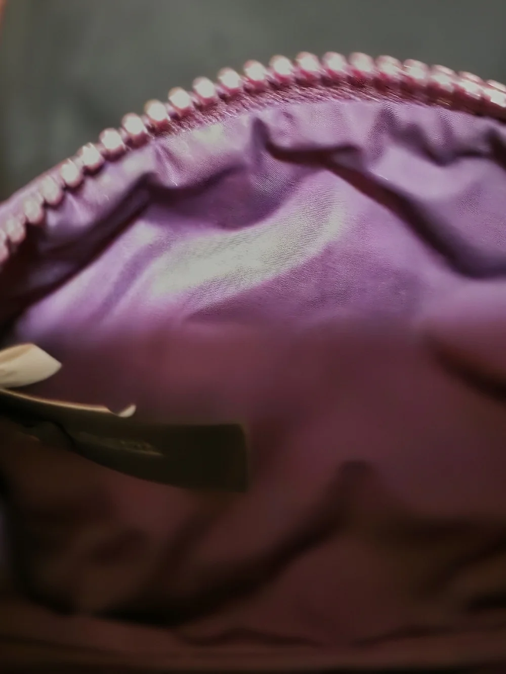 Marc Jacobs Quilted Purple Cosmetic Case with Gold Plaque